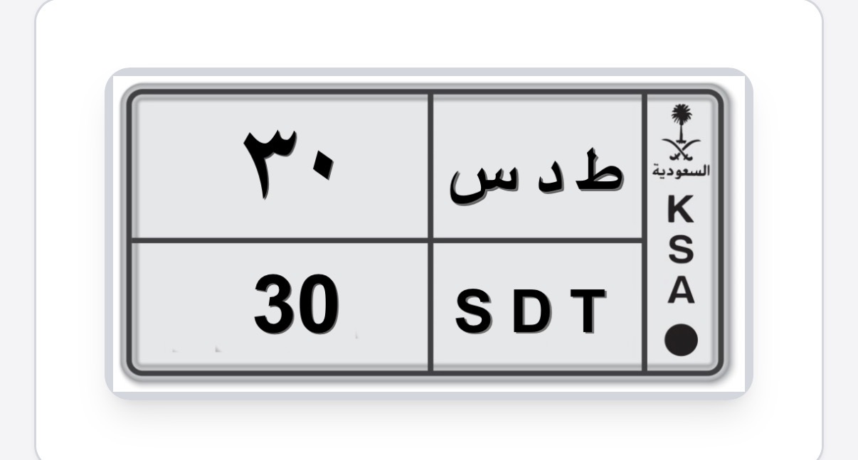 صورة لوحة ط د س 30