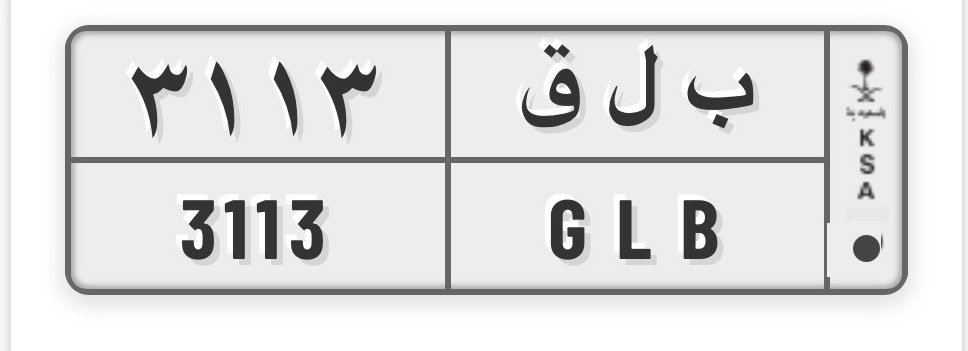 صورة لوحة ب ل ق 3113