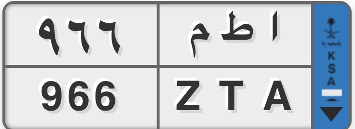صورة لوحة أ ط م 966